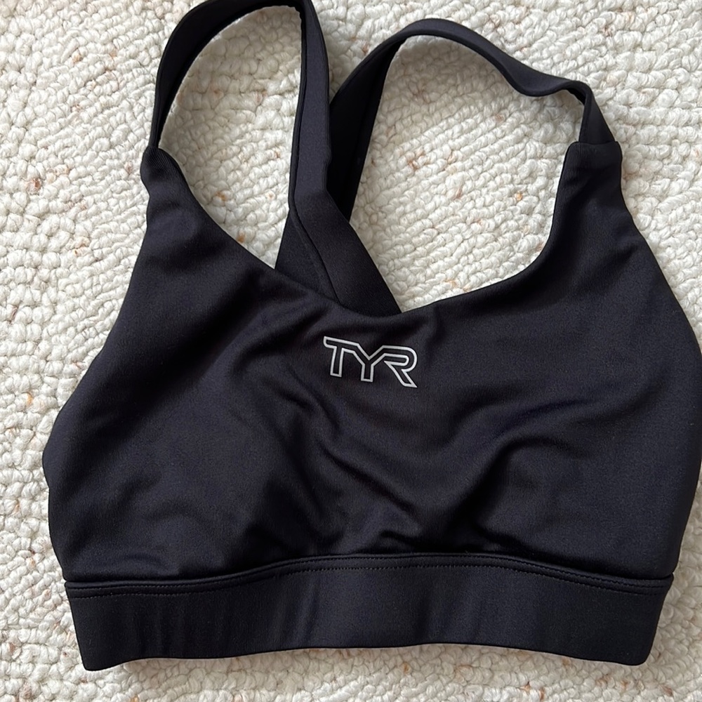 Brand new TYR black sports bra